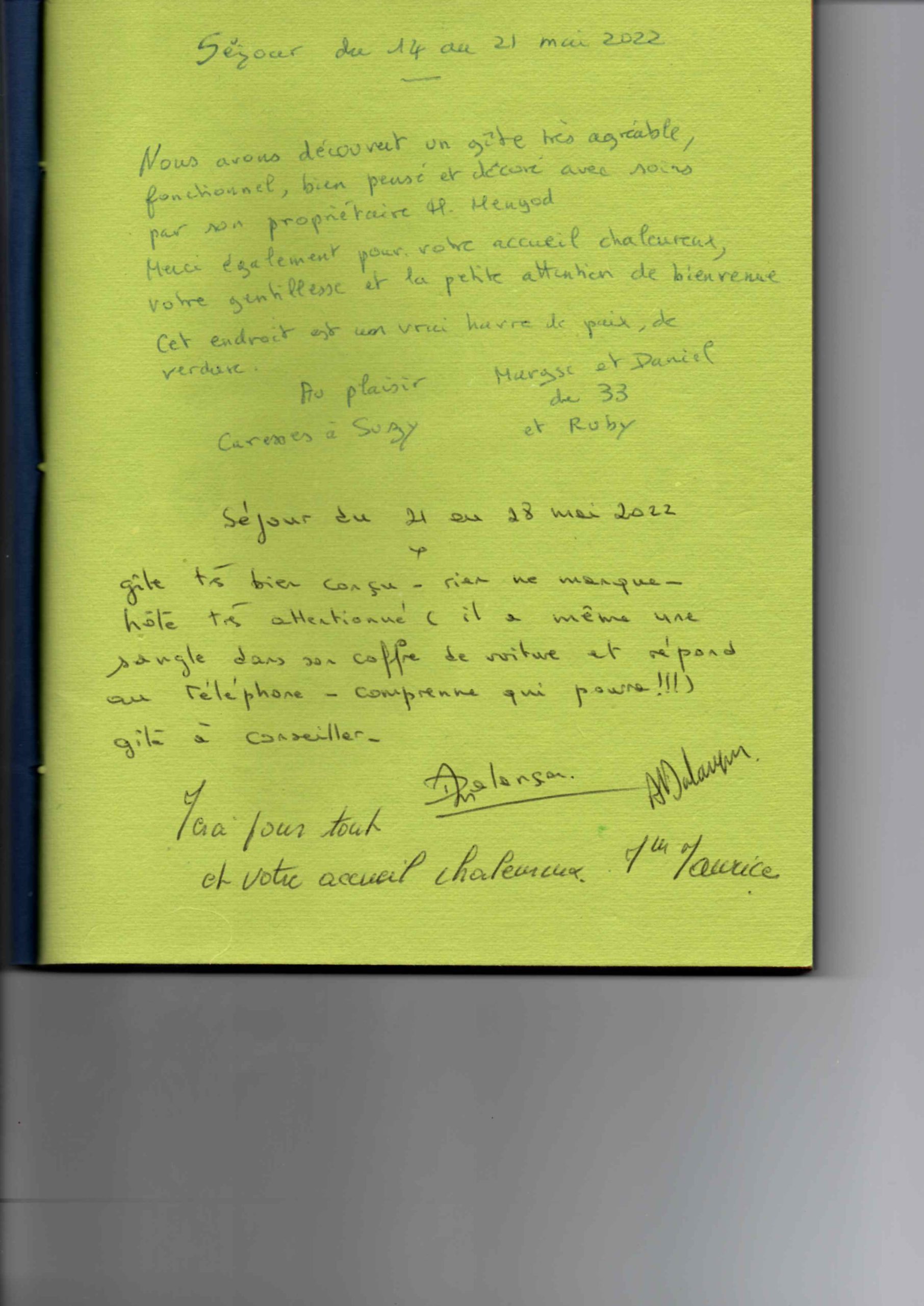 Gite Le Granjou Le GRANJOU - Ils ont séjourné en Ariège