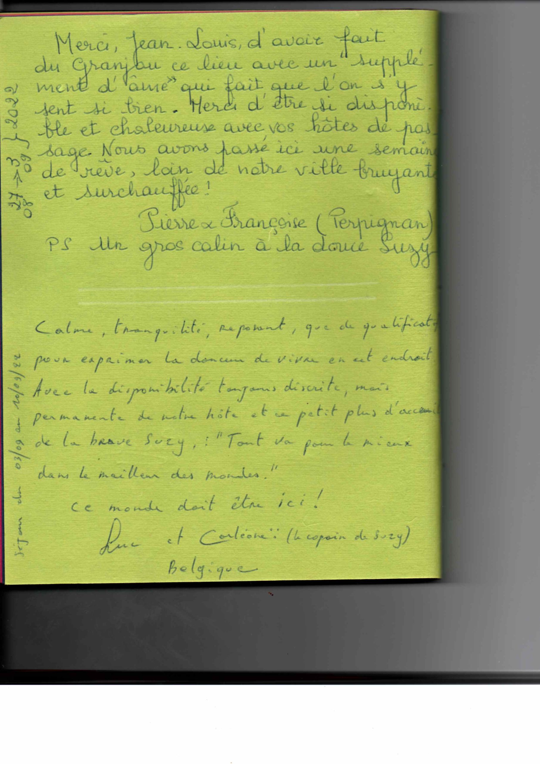 Gite Le Granjou Le GRANJOU - Ils ont séjourné en Ariège